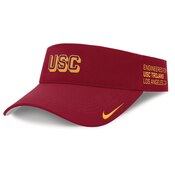USC Trojans Nike Cardinal Block Engineered Sideline Adjustable Visor